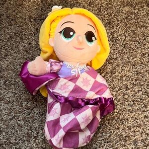 Disney Rapunzel Plush Doll with Purple and Yellow Accents